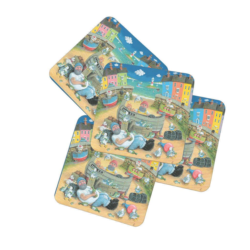 Paul Liggins On The Scrumpy Design Jurassic Coast Designs Coaster Set