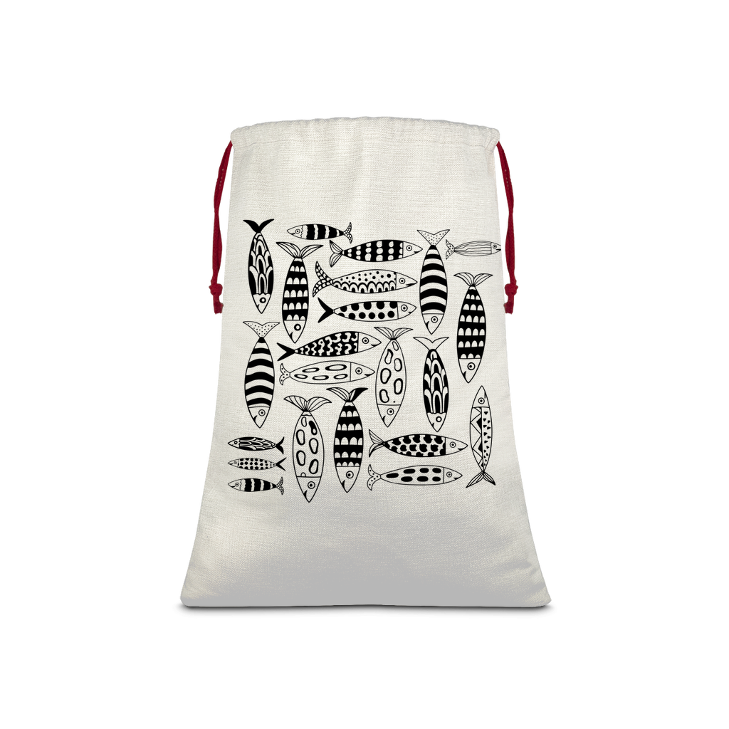 Coastal Shoal Large Drawstring Sack