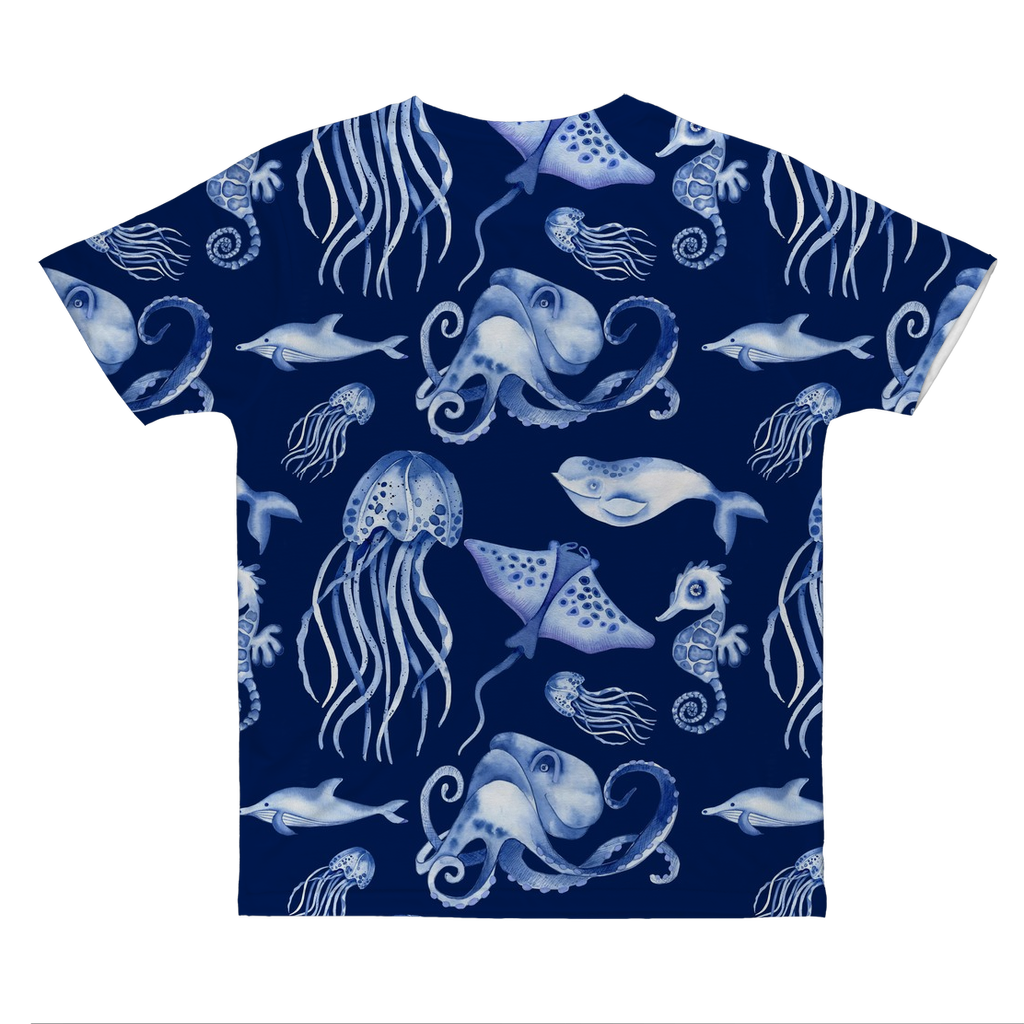 Sea Animals Unisex All-Over-Print Adult T-Shirt