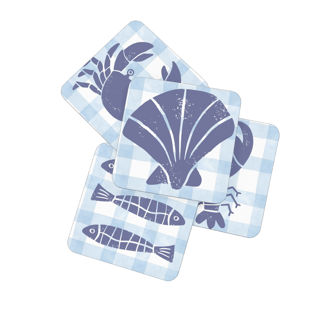 Coastal Catch Jurassic Coast Designs Coaster Set