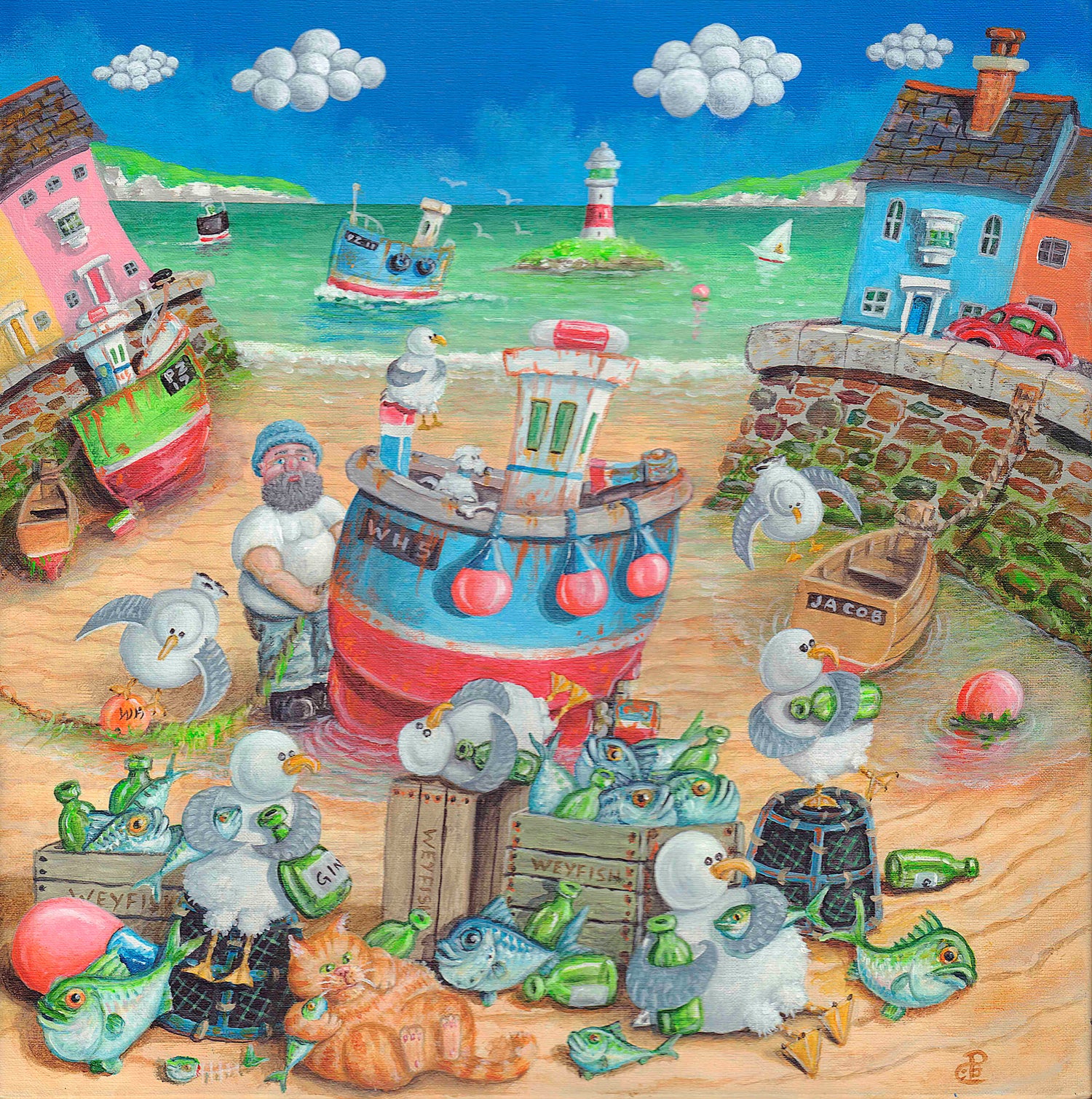 Jolly Gin Drinkers by Paul Liggins