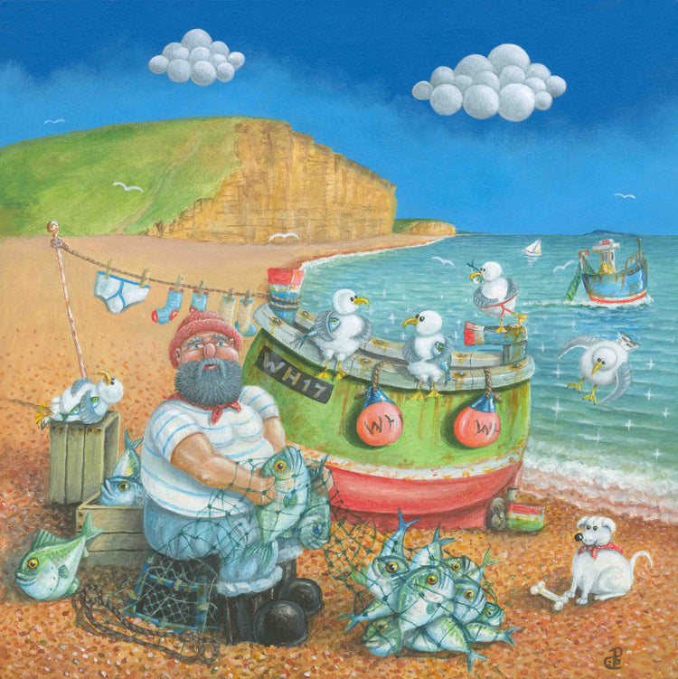 West Bay Wash Day by Paul Liggins