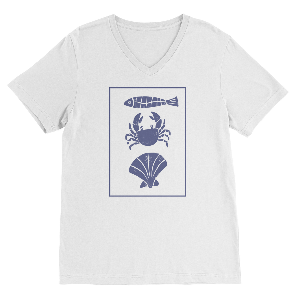 Coastal Catch Classic Softstyle® V-neck T-shirt