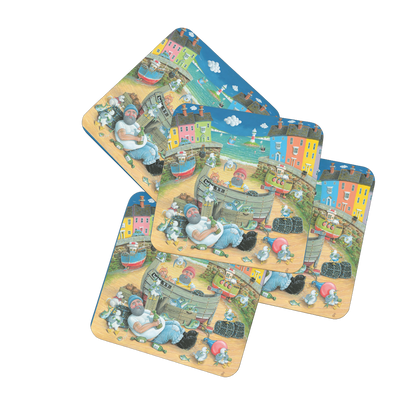 Paul Liggins On The Scrumpy Design Jurassic Coast Designs Coaster Set