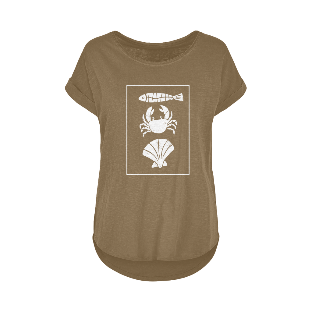 Coastal Catch Women's Long Slub T-Shirt XS-5XL