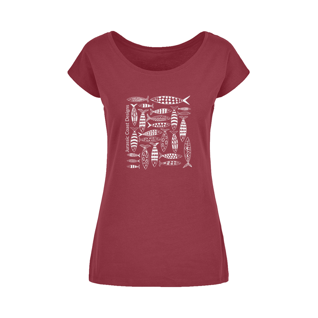 Coastal Shoal Wide Neck Women's T-Shirt XS-5XL