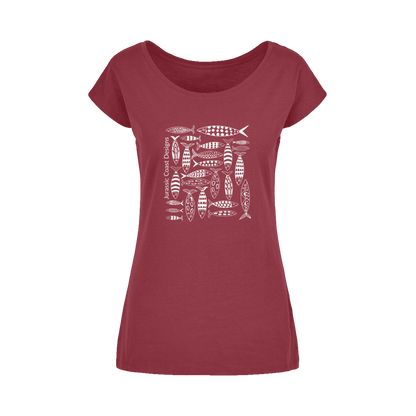 Coastal Shoal Wide Neck Women's T-Shirt XS-5XL