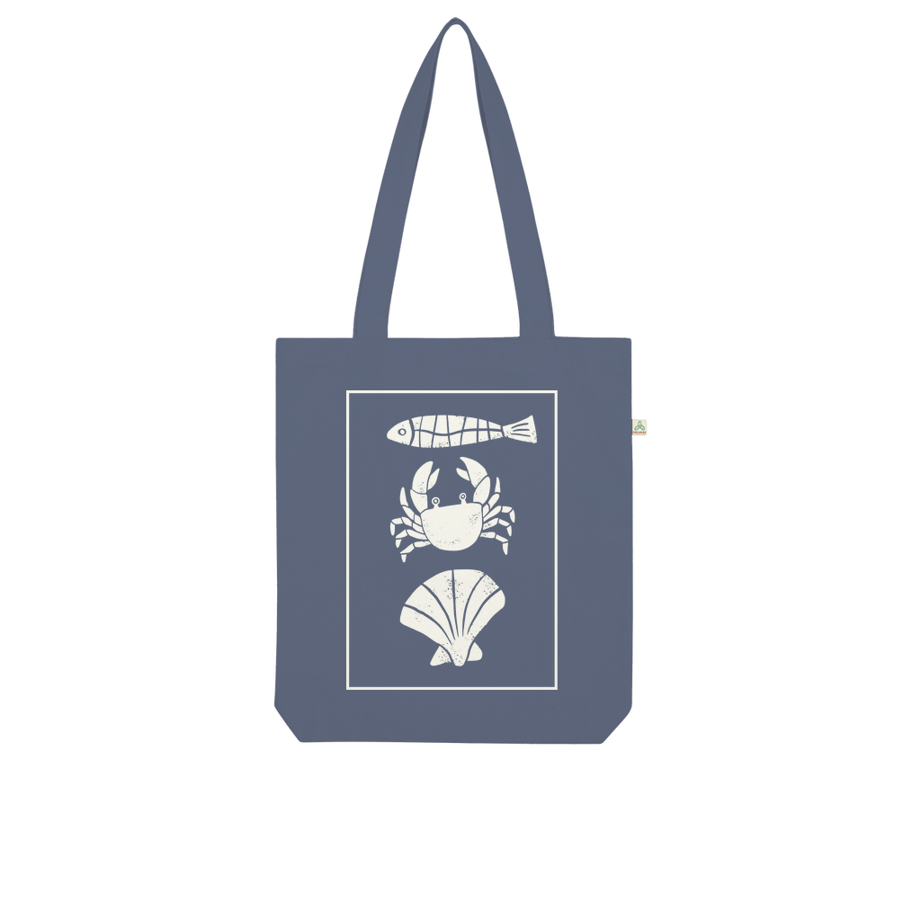 Coastal Catch 100% Combed Organic Cotton Tote Bag