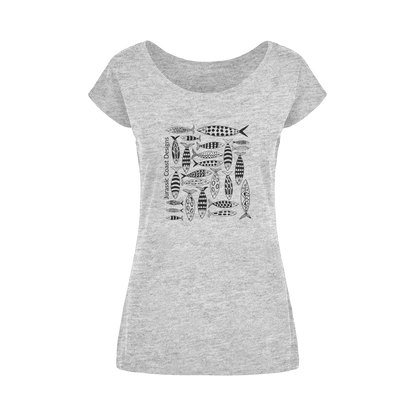 Coastal Shoal Wide Neck Women's T-Shirt XS-5XL