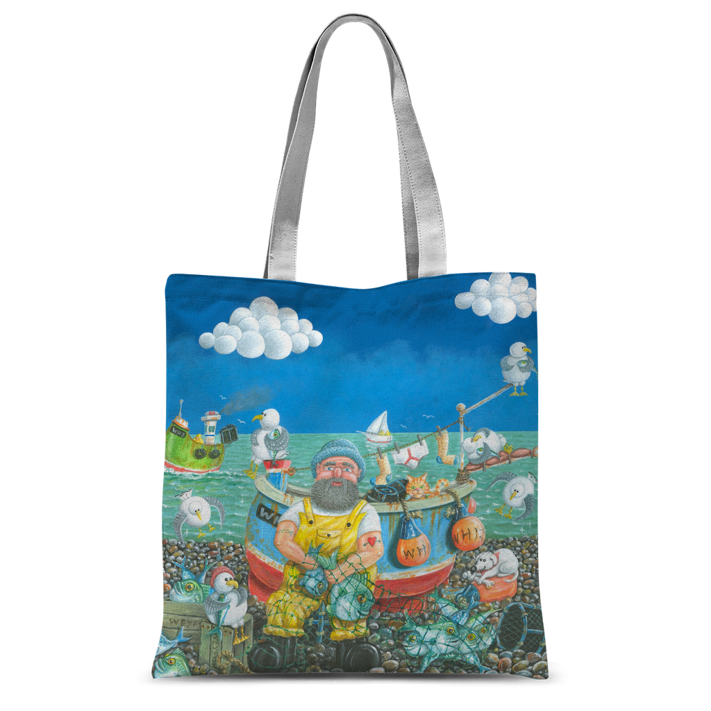 Paul Liggins Chesilie Pebblie Chilling Design Tote Bag