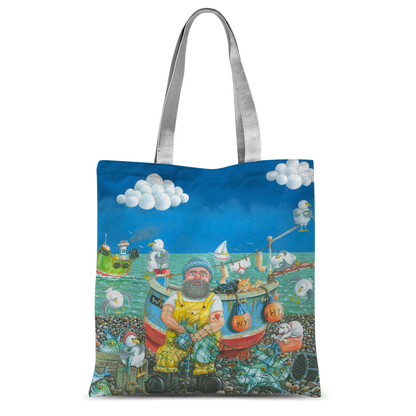 Paul Liggins Chesilie Pebblie Chilling Design Tote Bag