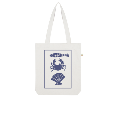 Coastal Catch 100% Combed Organic Cotton Tote Bag