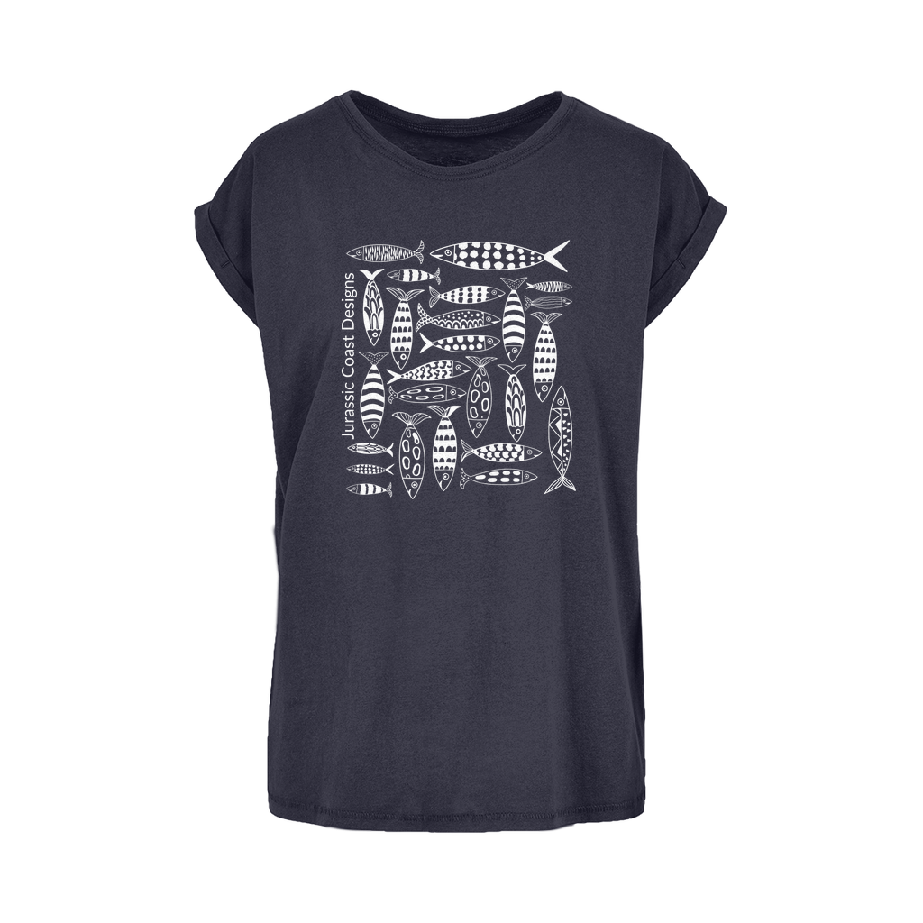 Coastal Shoal Women's Extended Shoulder T-Shirt XS-5XL