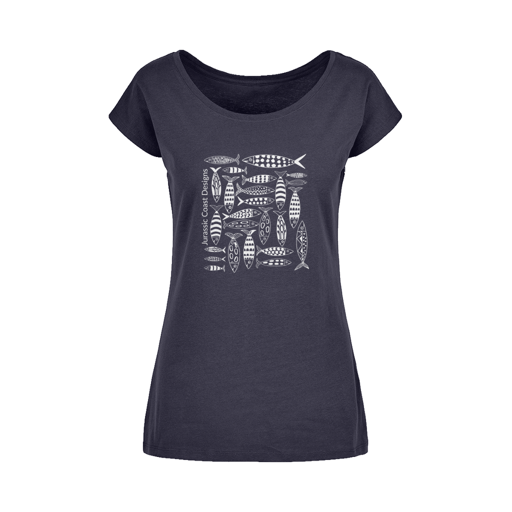 Coastal Shoal Wide Neck Women's T-Shirt XS-5XL