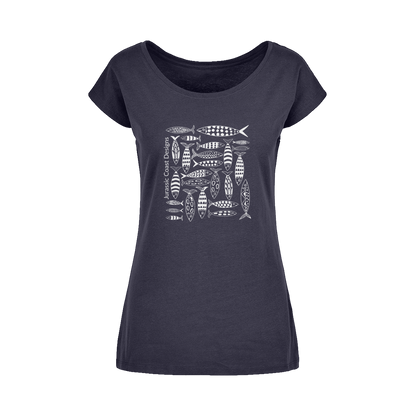 Coastal Shoal Wide Neck Women's T-Shirt XS-5XL