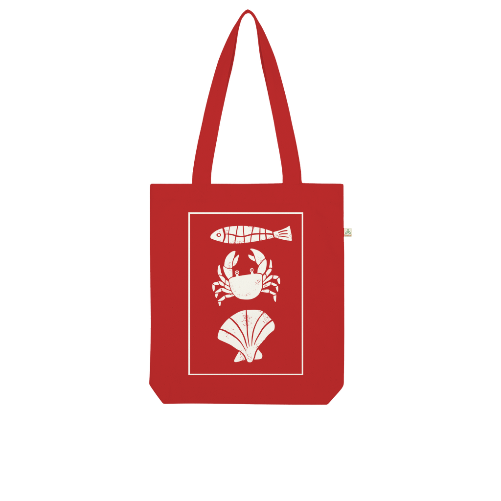 Coastal Catch 100% Combed Organic Cotton Tote Bag
