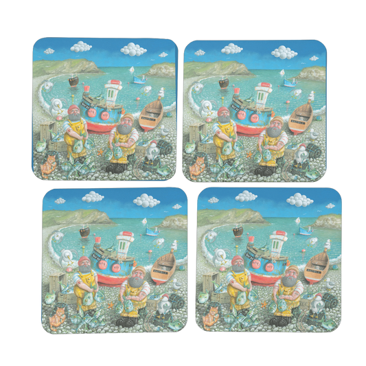 Paul Liggins Lulworth Lardies Design Jurassic Coast Designs Coaster Set