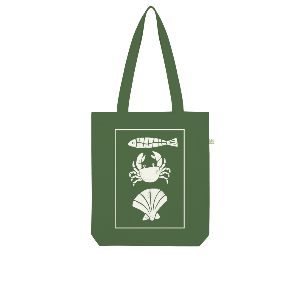 Coastal Catch 100% Combed Organic Cotton Tote Bag