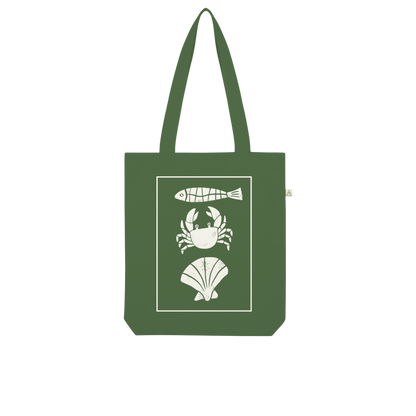 Coastal Catch 100% Combed Organic Cotton Tote Bag
