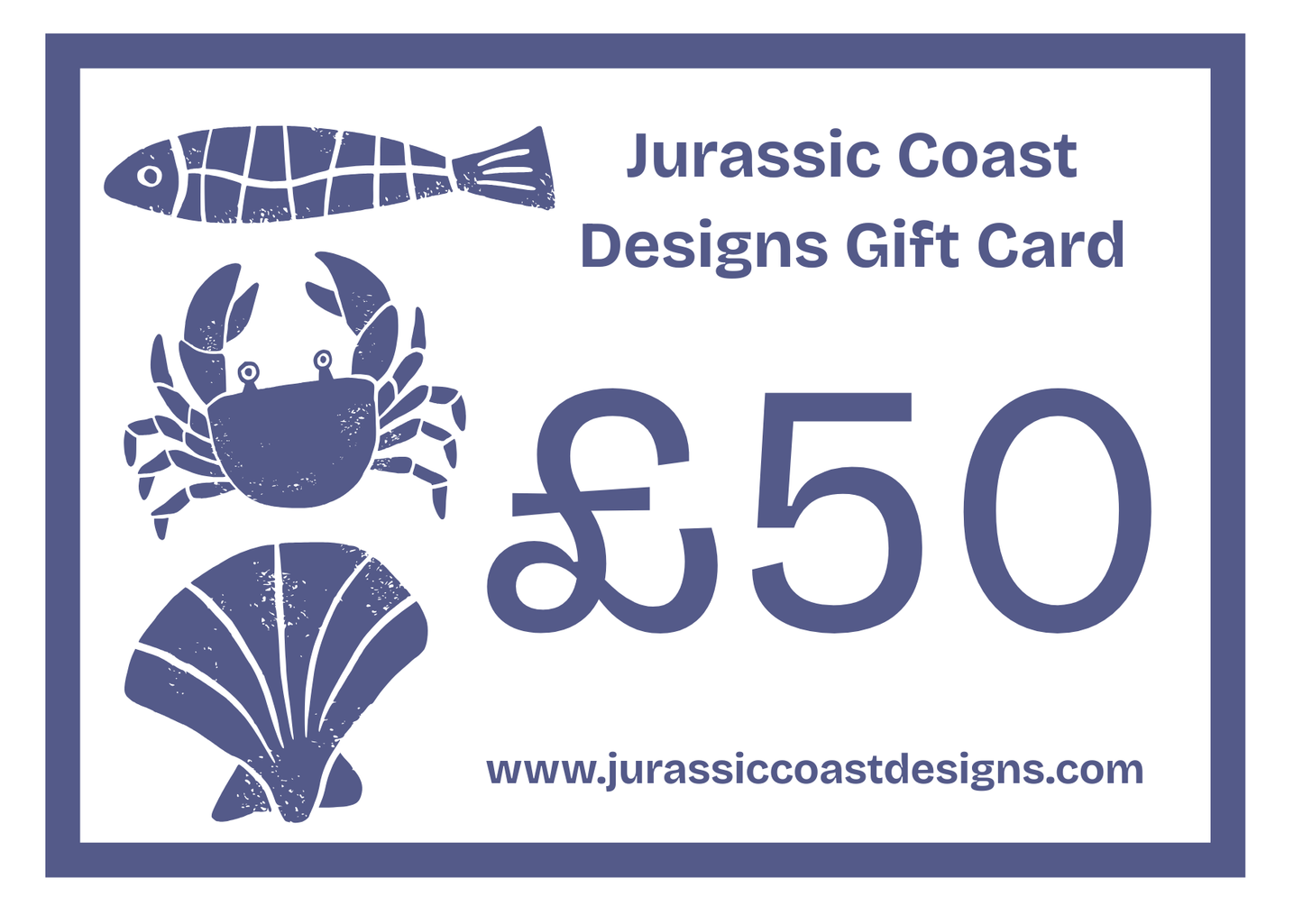 Jurassic Coast Designs Gift Cards