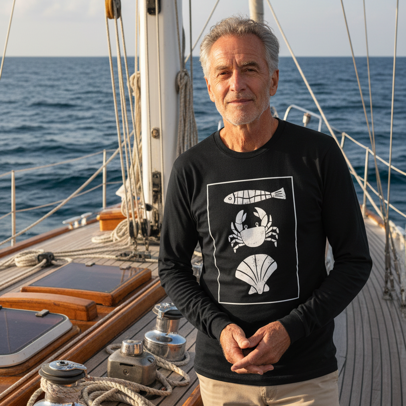 Coastal Catch 100% Cotton Long Sleeve T-Shirt