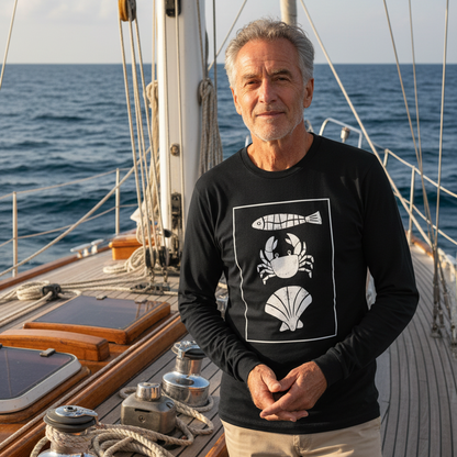 Coastal Catch 100% Cotton Long Sleeve T-Shirt