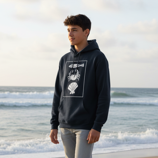 Coastal Catch Sustainable and Ethical Adult Hoodie