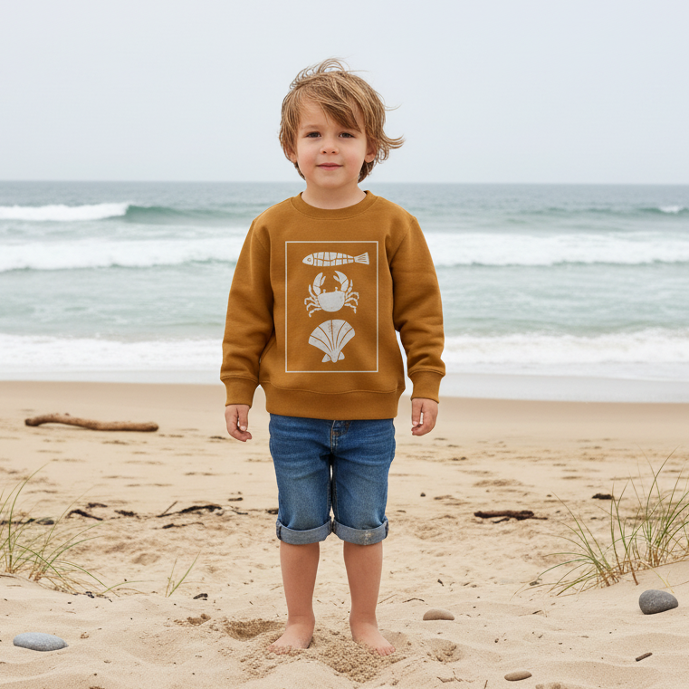 Coastal Catch Sustainable and Ethical Kids Sweatshirt