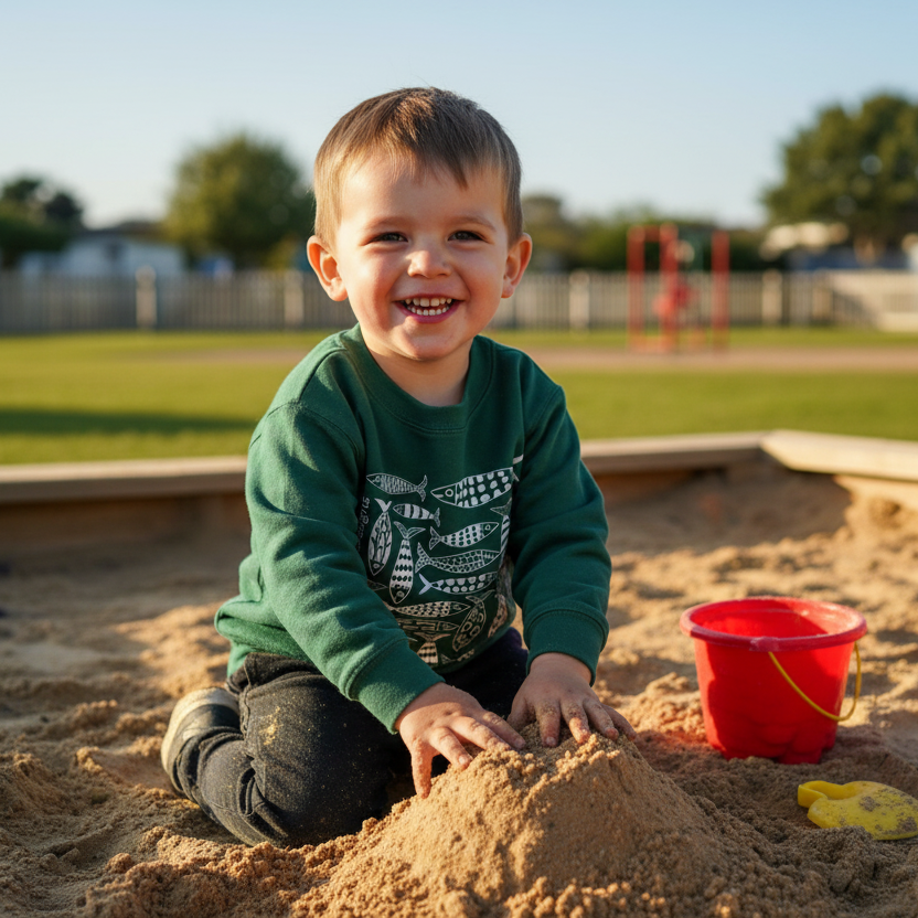Coastal Shoal Sustainable and Ethical Kids Sweatshirt