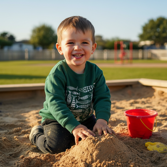 Coastal Shoal Sustainable and Ethical Kids Sweatshirt