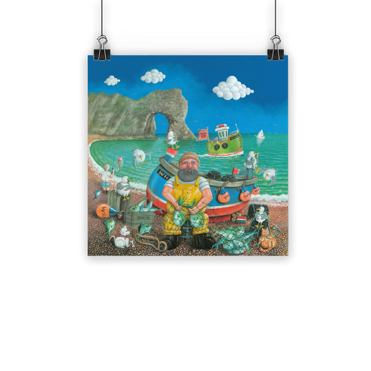 Durdle With Doggie and Moggie High-quality posters using Eco-Solvent inks