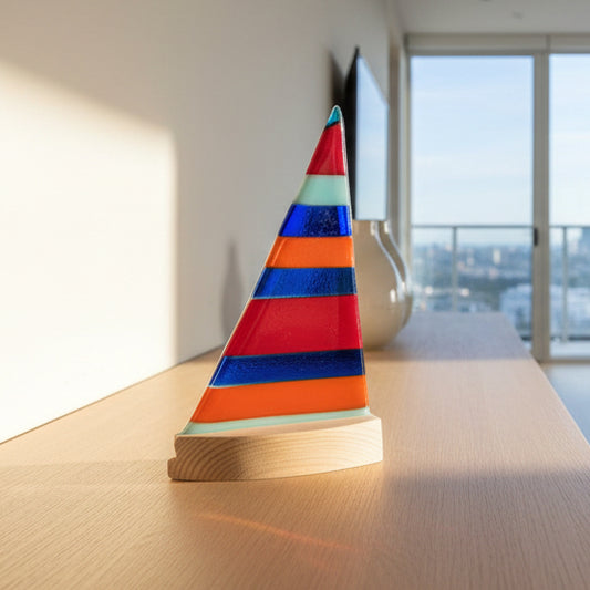 Fused Glass Sail Boats
