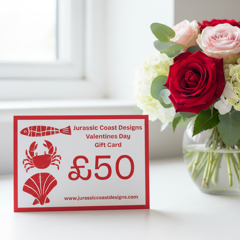 Jurassic Coast Designs Valentines Day Gift Cards