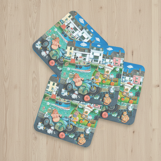 Paul Liggins Catch of the Day Design Jurassic Coast Designs Coaster Set
