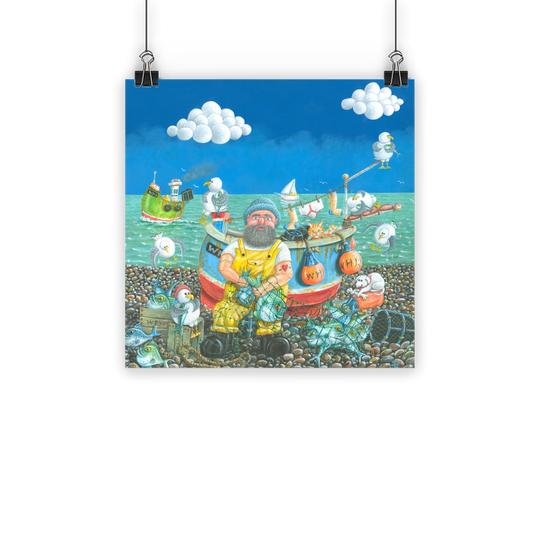 Paul Liggins Chesilie Pebblie Chilling Design High-quality posters using Eco-Solvent inks