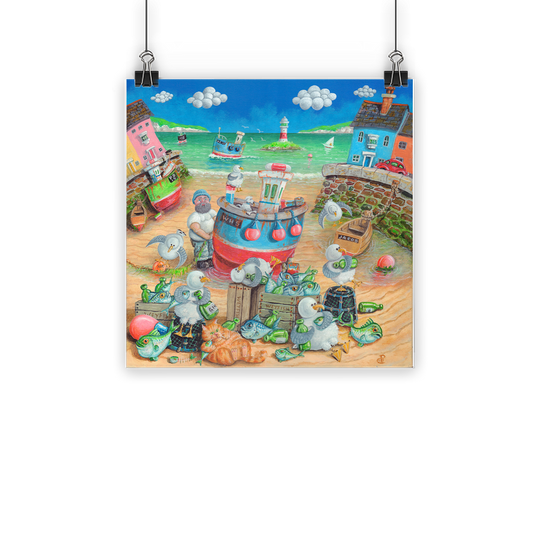 Paul Liggins Jolly Gin Drinkers Design High-quality posters using Eco-Solvent inks