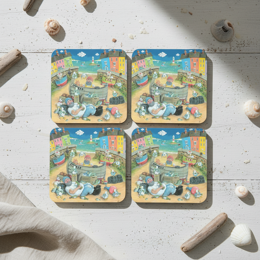 Paul Liggins On The Scrumpy Design Jurassic Coast Designs Coaster Set