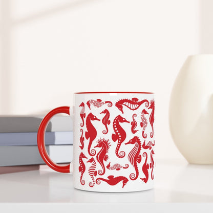 Studland Seahorses Pattern Mug 