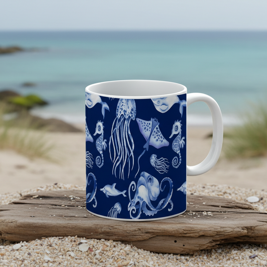 Sea Animals Dishwasher Safe 11oz Mug