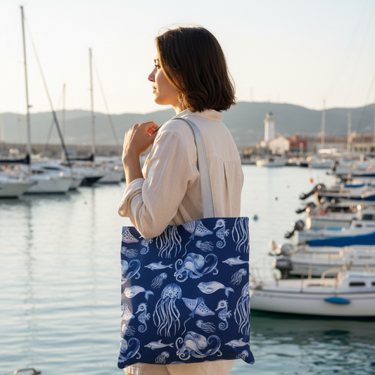Sea Animals Tote Bag