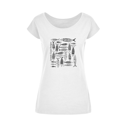 Coastal Shoal Wide Neck Women's T-Shirt XS-5XL