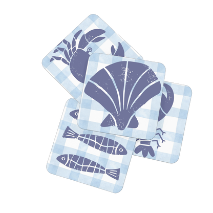 Coastal Catch Jurassic Coast Designs Coaster Set