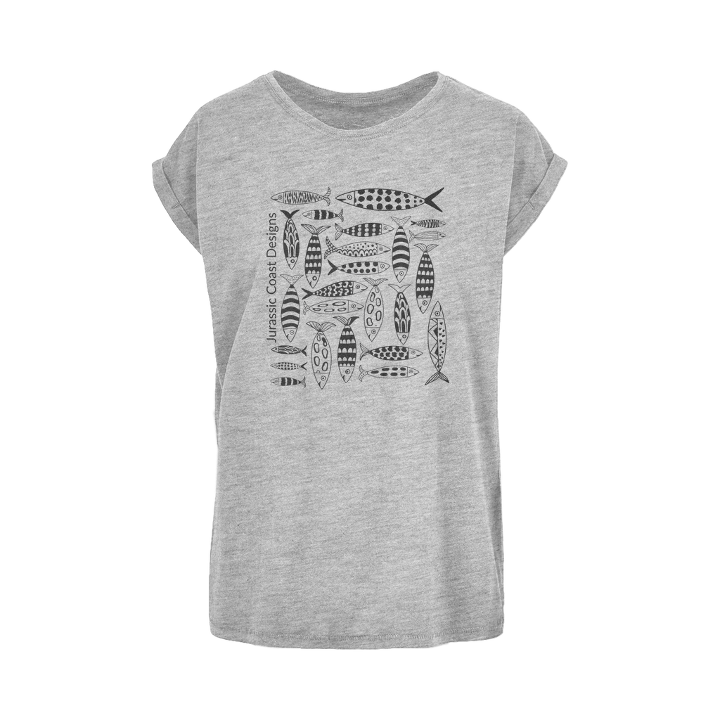 Coastal Shoal Women's Extended Shoulder T-Shirt XS-5XL