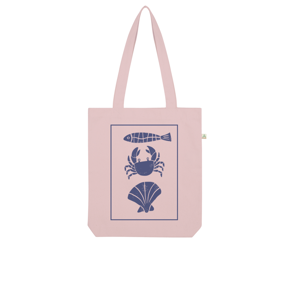 Coastal Catch 100% Combed Organic Cotton Tote Bag