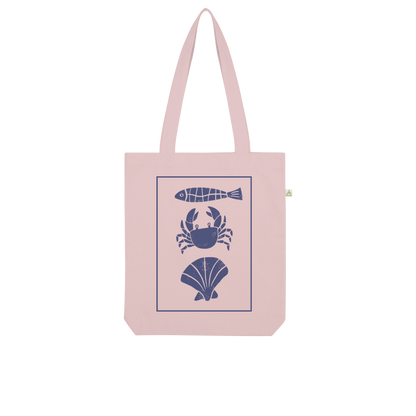 Coastal Catch 100% Combed Organic Cotton Tote Bag