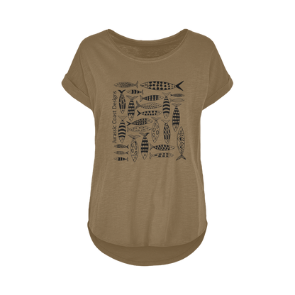 Coastal Shoal Women's Long Slub T-Shirt XS-5XL