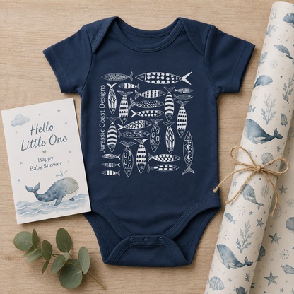 Coastal Shoal Little Explorer Baby Onesie
